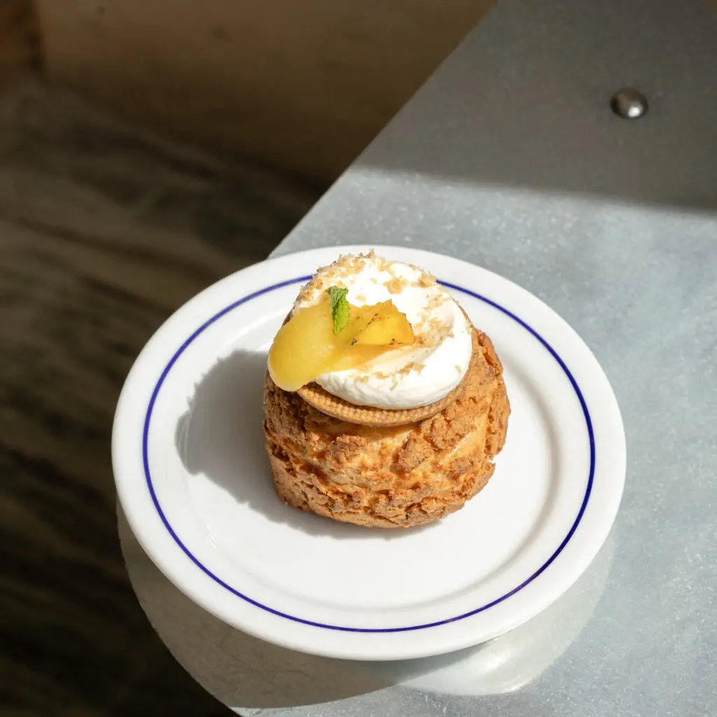 Choux cheesecake de Ananás