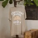 T-shirt Croissant Lovers bege 