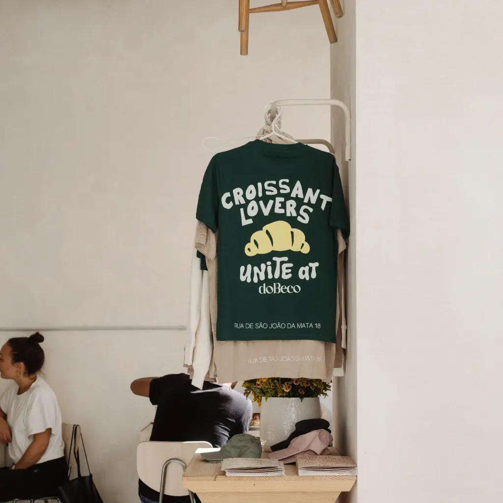 T-shirt Croissant Lovers verde