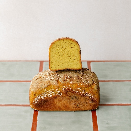 Pão Quinoa e Cúrcuma