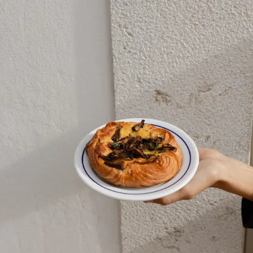 Danish de Cogumelos e Queijo